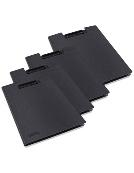 CARPETA con PINZA PORTABLOCK A4 NEGRA PACK DE 4