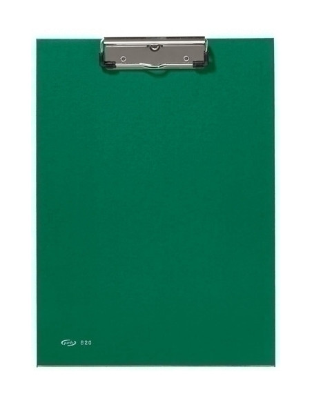 CARPETA con PINZA PORTABLOCS PARDO F  VERDE