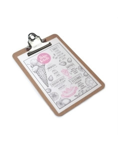 CARPETA con PINZA PORTABLOCS RAPESCO TABLERO A5