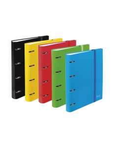 CARPETA de ANILLAS CARCHIVO LUZ CARTON PLASTIFICADO BRILLO A4 4 an 40mm SURTIDO