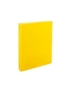 CARPETA de ANILLAS CARCHIVO LUZ CARTON PLASTIFICADO BRILLO F-XL 2 an 40mm AMARILLO