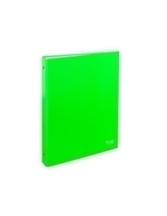 CARPETA de ANILLAS CARCHIVO LUZ CARTON PLASTIFICADO BRILLO F-XL 2 an 40mm VERDE