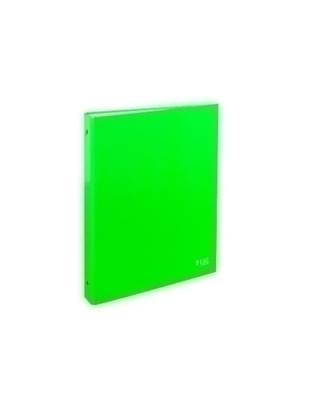 CARPETA de ANILLAS CARCHIVO LUZ CARTON PLASTIFICADO BRILLO F-XL 2 an 40mm VERDE