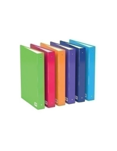 CARPETA de ANILLAS CARCHIVO LUZ CARTON PLASTIFICADO BRILLO F-XL 4 an 25mm AZUL