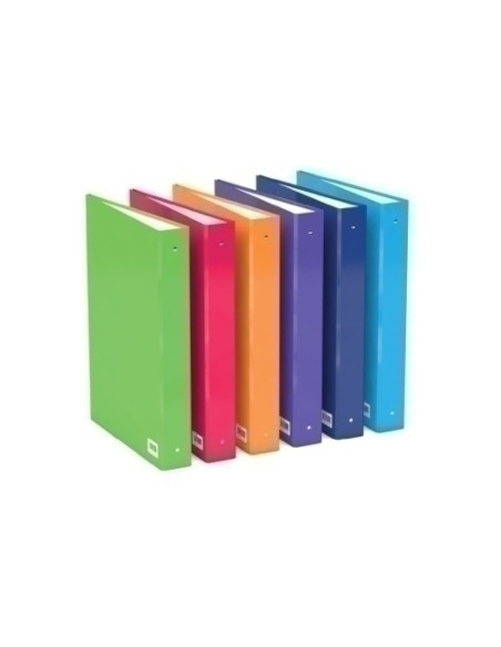 CARPETA de ANILLAS CARCHIVO LUZ CARTON PLASTIFICADO BRILLO F-XL 4 an 25mm FUCSIA