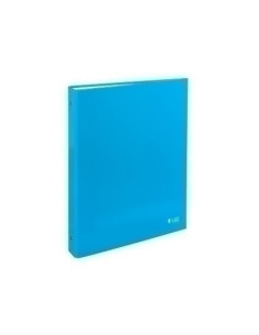 CARPETA de ANILLAS CARCHIVO LUZ CARTON PLASTIFICADO BRILLO F-XL 4 an 40mm AZUL