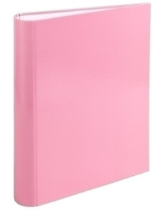 CARPETA de ANILLAS CARCHIVO SOFT CARTON PLASTIFICADO BRILLO A4 2 anMIXTA 25mm ROSA