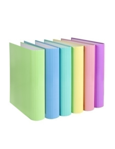 CARPETA de ANILLAS CARCHIVO SOFT CARTON PLASTIFICADO BRILLO A4 4 anMIXTA 25mm SURTIDO 6 col