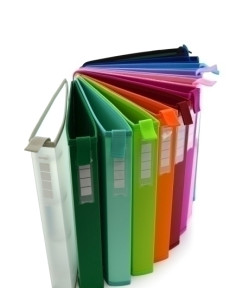 CARPETA de ANILLAS COLORLINE PP A4 4 an40 mm CON TARJETERO