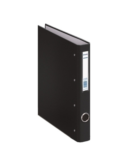 CARPETA de ANILLAS DOHE CARTON FORRADO OFICOLOR F 4 anMIXTAS 25mm NEGRO