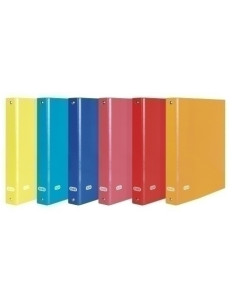 CARPETA de ANILLAS ELBA CARTON FORRADO COLOR F 4 anMIXTAS 25mm 6 colsurt 13100920