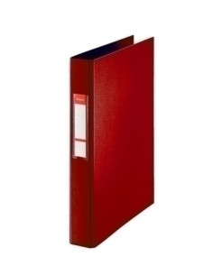 CARPETA de ANILLAS ESSELTE PVC OFICINA F 4 anMIXTAS 25mm ROJO