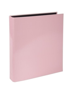 CARPETA de ANILLAS EXACOMPTA AQUAREL CARTON FORRADO A4 4 an25mm ROSA