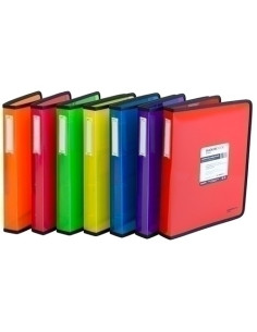 CARPETA de ANILLAS GRAFOPLAS PP BLACKLINE A4 4 anMIXTAS 40mm SURTIDO CAJA de 14