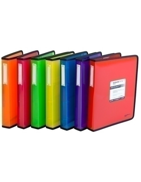 CARPETA de ANILLAS GRAFOPLAS PP BLACKLINE A4 4 anMIXTAS 40mm SURTIDO CAJA de 14