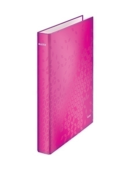 CARPETA de ANILLAS LEITZ WOW A4 180 2 anMIXTAS 25mm FUCSIA