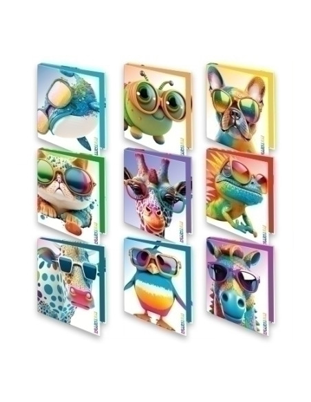 CARPETA de ANILLAS MITAMA COLECCION ANIMAL 27x32cm  4 an 30mm COLORES SURTIDOS