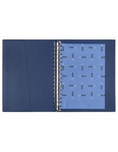 CARPETA de ANILLAS MULTIFIN ALFA PVC 3005 F 16 an24mm AZUL