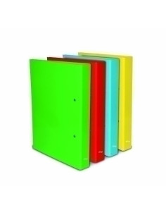 CARPETA de ANILLAS PARDO STUDIO STYLE CARTON EXTRA FORRADO F 4 an 40mm AMARILLO