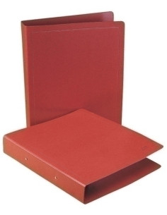 CARPETA de ANILLAS SARO CARTON N10 GOFRADO BRILLO CUERO 4 APDO 2 an25mm