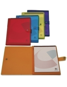 CARPETA de CONGRESOS GRAFOPLAS PP TRASLUC A4 TRABILLA Y BROCHE AMARILLO