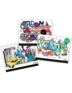 CARPETA de DIBUJO CANSON CREATIVE STUDIO CGOMAS 26x33 CIUDADES