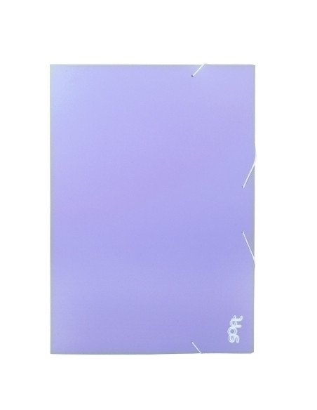 CARPETA de DIBUJO CARCHIVO SOFT PP GOMAS y SOLAPAS A3-XXL MALVA