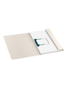CARPETA de ENCUADERNAR JALEMA A4 con CLIPEX GRAN CAPACIDAD BEIGE PAQUETE DE 10