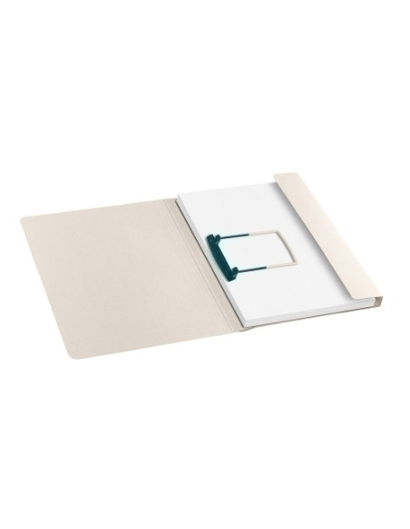 CARPETA de ENCUADERNAR JALEMA A4 con CLIPEX GRAN CAPACIDAD BEIGE PAQUETE DE 10