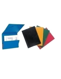 CARPETA de GOMAS sin solapas SARO CARTON N10 GOFRADO BRILLO F AZUL