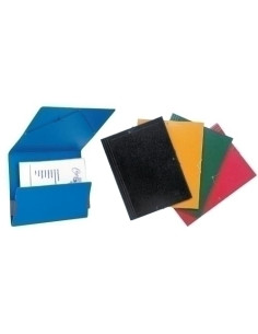 CARPETA de GOMAS sin solapas SARO CARTON N10 GOFRADO BRILLO F VERDE