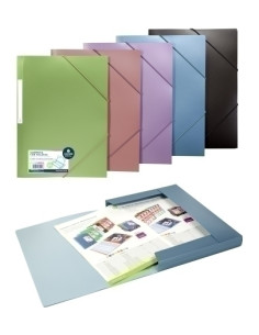 CARPETA de GOMAS y SOLAPAS CARCHIVO METAL POLIPROPILENO F EXPOSITOR de 30