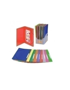 CARPETA de GOMAS y SOLAPAS CARCHIVO PP OPACO F  con ETIQUETA AZUL CLARO