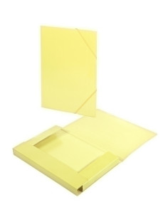 CARPETA de GOMAS y SOLAPAS CARCHIVO SOFT CARTON BRILLO F AMARILLO
