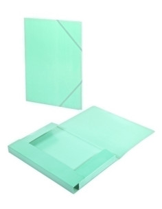 CARPETA de GOMAS y SOLAPAS CARCHIVO SOFT CARTON BRILLO F MENTA