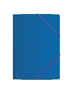 CARPETA de GOMAS y SOLAPAS DOHE CARTON F AZUL