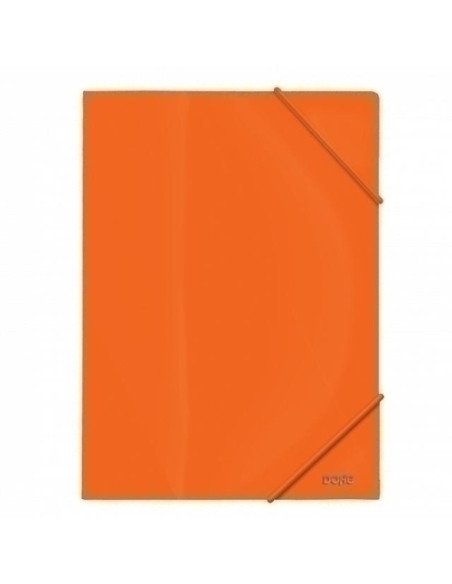 CARPETA de GOMAS y SOLAPAS DOHE PP OPACO 240 x 320mm NARANJA