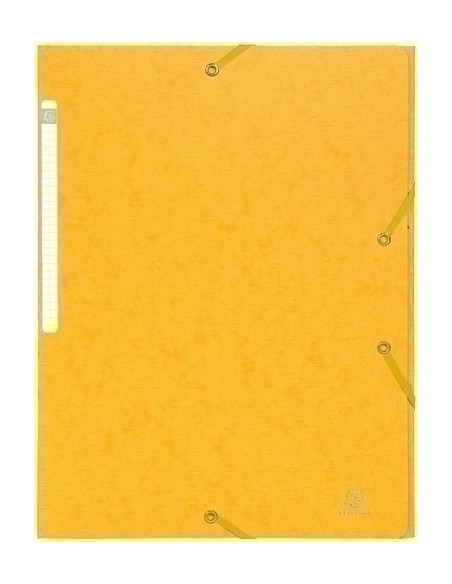 CARPETA de GOMAS y SOLAPAS EXACOMPTA SCOTTEN MAXI CARTON GOFRADO A4 con ETIQUETA AMARILLO