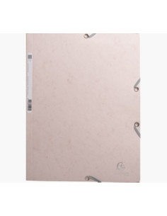 CARPETA de GOMAS y SOLAPAS EXACOMPTA SKANDI CARTULINA A4 400g con ETIQUETA NUDE
