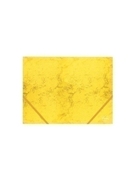 CARPETA de GOMAS y SOLAPAS FOROFIS CARTON A4 AMARILLO