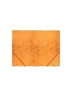 CARPETA de GOMAS y SOLAPAS FOROFIS CARTON A4 NARANJA