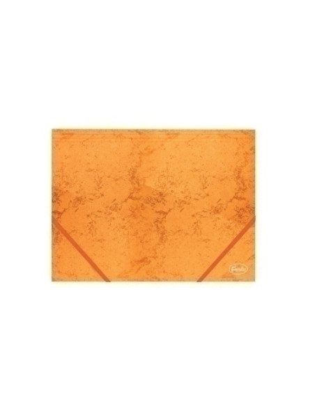 CARPETA de GOMAS y SOLAPAS FOROFIS CARTON A4 NARANJA