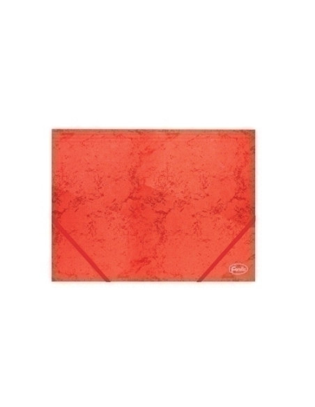CARPETA de GOMAS y SOLAPAS FOROFIS CARTON A4 ROJO