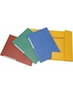 CARPETA de GOMAS y SOLAPAS GRAFOPLAS CARTON F CARTONGRAF AMARILLO
