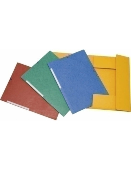 CARPETA de GOMAS y SOLAPAS GRAFOPLAS CARTON F CARTONGRAF AMARILLO