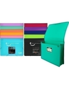 CARPETA de GOMAS y SOLAPAS GRAFOPLAS PP LIKE 2 MAXI A4 CORAL