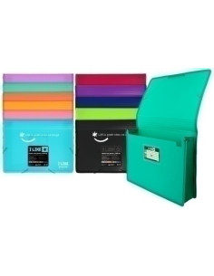 CARPETA de GOMAS y SOLAPAS GRAFOPLAS PP LIKE 2 MAXI A4 MANDARINA