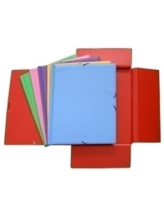 CARPETA de GOMAS y SOLAPAS GRAFOPLAS PVC COLORS F VIOLETA