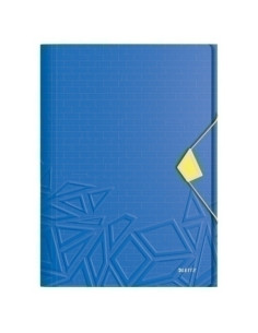 CARPETA de GOMAS y SOLAPAS LEITZ URBAN CHIC PP A4 AZUL