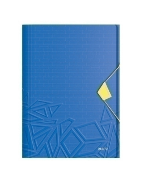 CARPETA de GOMAS y SOLAPAS LEITZ URBAN CHIC PP A4 AZUL